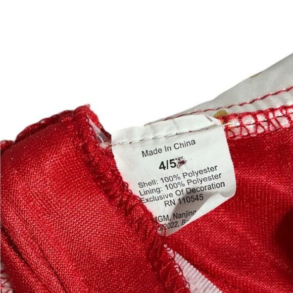 Queen of Hearts Costume Alice Wonderland Red Purple Gold Cracker Barrel Girl 4/5 - Picture 5 of 16